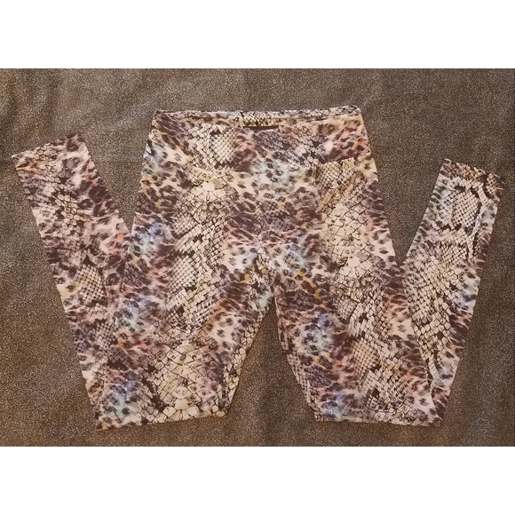 NWT Peony & Me snake/animal Cloud Dancer leggings - Picture 1 of 11